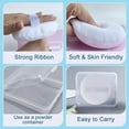 thumbnail image 4 of 2 PCS Large Body Powder Puff with Container - 5 Inch Fluffy Cotton Powder Puff for Body Powder, Loose Mineral Foundation, and Dusting Powder, Big Powder Puff for Smooth and Even Application White, 4 of 5