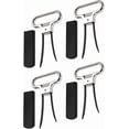 thumbnail image 1 of PinesC 4 Pcs Two-Prong/2 Pronged Steel Vintage Wine Bottle Opener No Corkscrew 2 in 1 Cork Puller for Old Corks with Cover Champagne Kitchen Bar Corkscrew Silver,Black, 1 of 4
