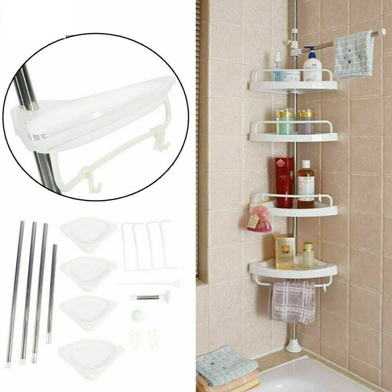 3 Tier Corner Shower Shelf Waterproof,White - Yahoo Shopping