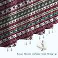 thumbnail image 6 of Green and Red Christmas Pattern Shower Curtain 36"x72" ,Bathroom Decorative Shower Curtains Set with 12 Hooks,Modern Waterproof Washable Shower Curtain, 6 of 6