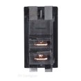 thumbnail image 2 of RV Designer Multi Purpose Switch S261 Use For Lighting/Water Heater/Water Pump; 10 Amp Max; Single Pole Single Throw SPST; Rocker; 0.550 Inch x 1.125 Inch Cutout; Black, 2 of 2