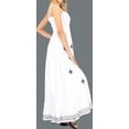 thumbnail image 2 of HAPPY BAY Women's Beach Summer Solid Smocked Tube Top Maxi Evening Dress Casual Strapless Dresses for Women M-L Oatmeal, Floral, 2 of 4