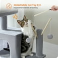 thumbnail image 4 of PAWZ Road Cat Tree 69" Large 6-Level Cat Tower with Hammock Perch and 5 Scratching Posts for Indoor Cats, Gray, 4 of 12