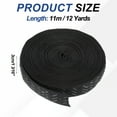 thumbnail image 2 of Non-Slip Elastic Band,1 3/16 Inch x 12 Yards Black Polyester Silicone Stretch Band, 2 of 6