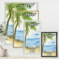 thumbnail image 4 of Designart 'Palm Beach Resort At Sunrise II' Nautical & Coastal Framed Canvas Wall Art Print, 4 of 5