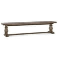 thumbnail image 1 of Pemberly Row Banc Transitionnel de 83 Pouces en Pin Récupéré, Brun Vieilli, 1 of 7