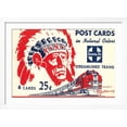 thumbnail image 2 of Art.com Indian Chief, Streamlined Train, Postcard Folder Art Print, White Frame Wall Art, 44" x 32", 2 of 4