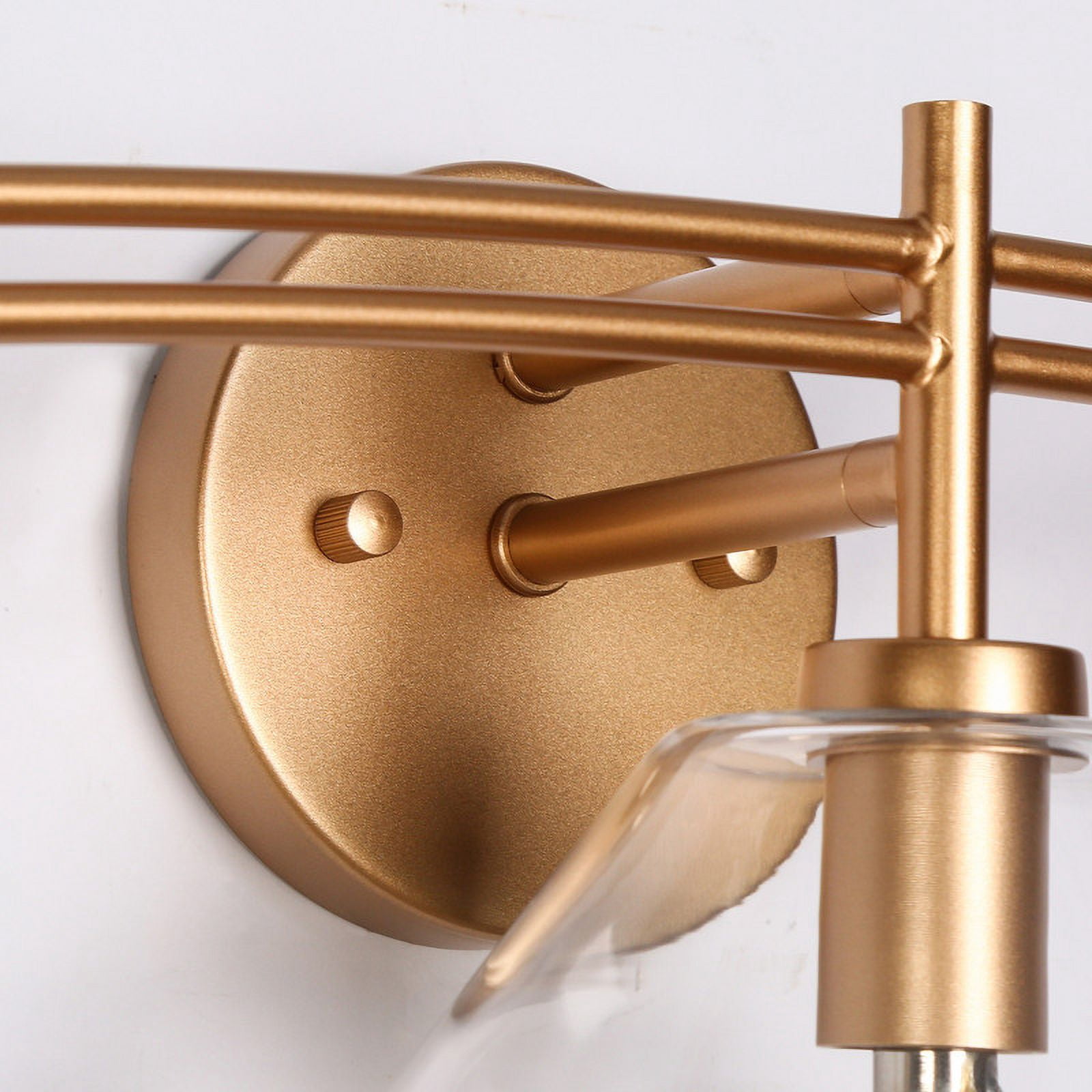 LNC Bravaputra 26-in 3-Light Matte Gold LED Modern/Contemporary Vanity Light Bar