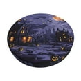 thumbnail image 1 of Disketp Mystery House Halloween Night Funda Redonda para Taburete, Funda de Cojín para Silla de Bar Suave y Elástica-12 inch, 1 of 7