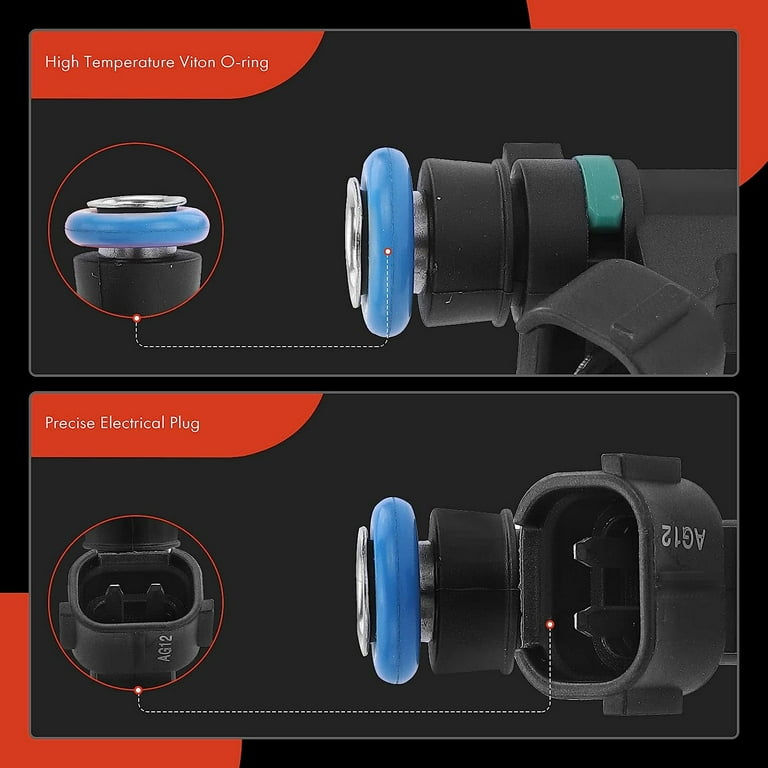 Set Of 4 A-Premium Fuel Injectors - Fits Nissan Altima, Sentra, Rogue (2007-2015, 2.5L) - Replaces OEM #0280158130