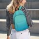 thumbnail image 5 of Balery Teal Turquoise Mochila Clásica Impresa Básica para Viaje, Mochila Escolar Resistente al Agua, Mochila de Lona con Correas Ajustables-Medium, 5 of 5