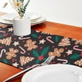 thumbnail image 6 of Table Runner 72 Inches Long, Checkered Moose Table Runner for Kitchen Table Farmhouse Table Runners Cloth for Dining Room Parties Christmas Decorative Table Runner, 6 of 7