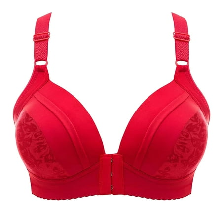 

Sports Bras For Women Pack Women s Lace Bra Wireless Bralettes Soft Lightly Lined Plunge Comfort Bra Everyday(42 Red)