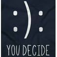 thumbnail image 2 of You Decide Happy Sad Emoticon Cute Unisex Plus Size Zip Hoodie Brisco Brands 3X, 2 of 6