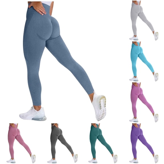 SONXAHE Women's Solid Leggings high rise ankle length bottoms