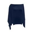 thumbnail image 5 of CAIVO Women Blouses Dressy Casual Off Shoulder For Lightweight Loose Fit Chiffon Batwing Sleeve Tops In Solid Color Versatile Shirts, 5 of 5