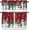 Christmas-7, variant on Christmas Kitchen Curtains Valance, Red Short Curtains for Windows, Floral Snowflake Decoration Cafe Curtains, Thermal Insulated Room Darkening Short Curtain 54" X 18"-1 Panel