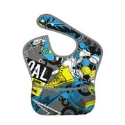 Bingfone Mess-Proof Baby Bib - Waterproof Bib For Baby Boy Or Girl With Food Catcher Pocket, Unisex-Goal Time