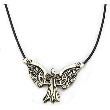 

Yazoeiaing Retro Stylish City Bones Tessa s Clockwork Angel Bronze Pendant Necklace Q7A-812
