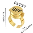 thumbnail image 3 of Bague Monogramme Bague d'Amitié Ouvrable, 3 of 7