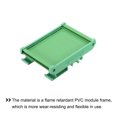 thumbnail image 3 of Unique Bargains PCB DIN Rail Mount Carrier, Circuit Board Mounting Holder 100x80mm Green, 3 of 4