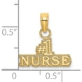 thumbnail image 3 of 14k 1 Nurse Charm Yellow Gold Polished Classic Sleek Polished A classic choice for celebrating love and achievement, 3 of 4