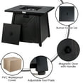 thumbnail image 6 of Gymax 7PCS Rattan Patio Sectional Furniture Set w/ 30'' Fire Pit Table & Black Cushion, 6 of 6