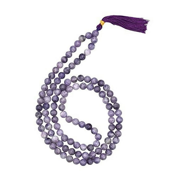 Lepidolite Mala Beads 108 Buddhist Prayer Beads Japamala