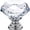 Clear, variant on IQUALITE 5 Pack Diamond Crystal Glass Drawer Knobs 30mm Aluminum Base Cabinet Hardware, Clear
