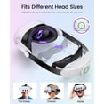 thumbnail image 4 of QQV Battery Head Strap for Oculus Meta Quest 3/3S/2, VR Headset Strap Accessories for Quest 3 with 10000mAh Built-in Rechargeable Battery Pack, 4 of 9