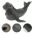 thumbnail image 3 of 1pc Simulation Animal Model Elephant Seal Children's Edcational Toy (Dark Gray), 3 of 6