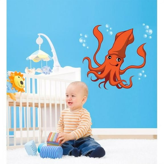Wallhogs Winn Squid Cutout Wall Decal