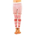 thumbnail image 2 of TeeHee Little Kids Girls Fashion Cotton Footless Tights 3 Pair Pack, 2 of 4