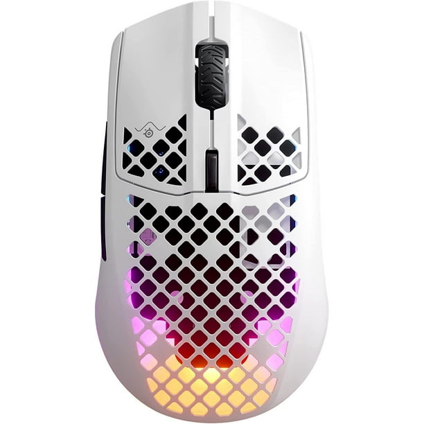 Ratón para juegos SteelSeries Aerox 3 inalámbrico 18K DPI RGB - Nieve