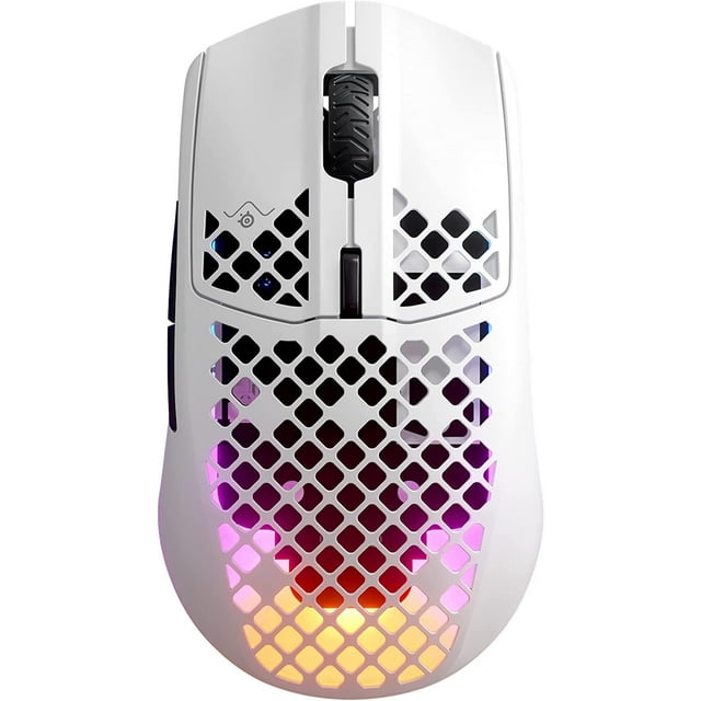 Ratón para juegos SteelSeries Aerox 3 inalámbrico 18K DPI RGB - Nieve