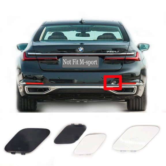 Trimla Rear Tow Cover for 19-22 BMW 7 series G11LCI G12LCI 730i 730d 740i 740d 750i 750d 760i 730Li 740Li 750Li 760Li 2019 2020 2021 2022 bumper Towing Hook Eye Cap 51129478558
