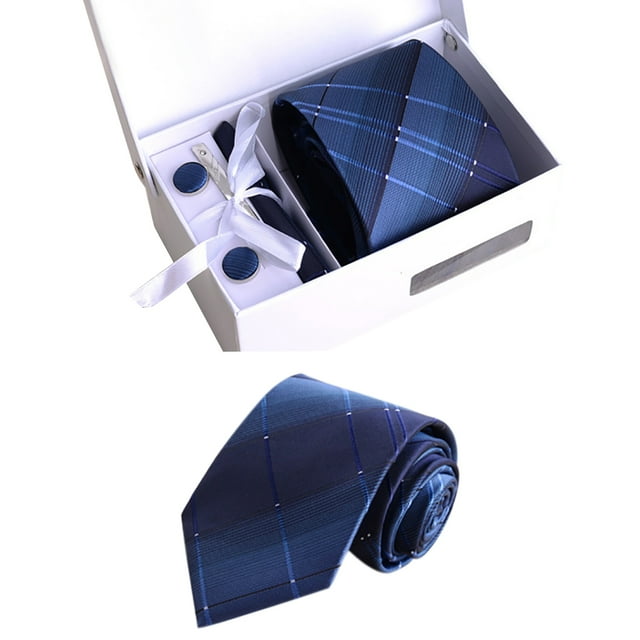 Bangcool Ensemble Boîte à Cravate Mouchoir Formel Pince à Cravate pour Homme