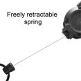 thumbnail image 4 of FeiraDeVaidade Outdoor Automatic Retractable Wire Rope Luya Anti-Theft Keychain Heavy Duty Carabiner Key Chains Retractable Keychain, 4 of 7