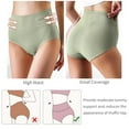thumbnail image 4 of Women's High Waisted Underwear Cotton Soft Full Coverage Briefs Pantie, 4 of 6