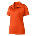 thumbnail image 5 of Yellow Rooster Women’s Micropique Sport-Wick Polo T-Shirts Deep Orange 3XL, 5 of 6
