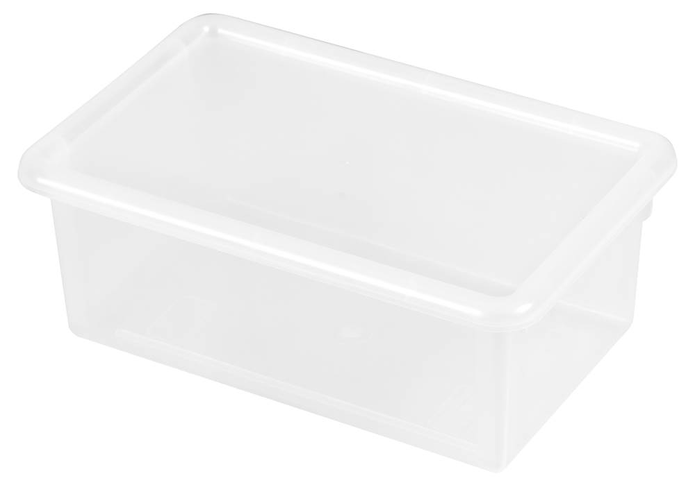 Stack and Store Tub with Lid in Clear Set of 6