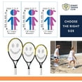 thumbnail image 5 of Tennis Racket for Kids with Training Videos by Street Tennis Club - Proper Equipment Helps You Learn Faster and Play Better - 17" Black/Yellow, 5 of 8