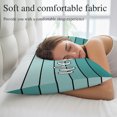 thumbnail image 4 of Teal Green Wooden Grain Throw Pillow Cover, Pillowcase Protectors with Zipper, Breathable Decorative Lumbar Pillow Case Cover, Gradient Farmhouse Wood Plank Pillow Shams for Couch Sofa 16x24Inch, 4 of 9