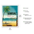 thumbnail image 2 of Senegal Africa - Porte de L’Afrique Noire (Gateway to Sub-Saharan Africa) - Ngor Beach Dakar - Vintage Travel Poster c.1950s - Master Art Print (Unframed) 9in x 12in, 2 of 4
