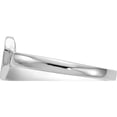 thumbnail image 3 of 14K White Gold 7.0X7.5mm Open Back Heart Signet Ring (Size 6) Made In United States rs596, 3 of 5