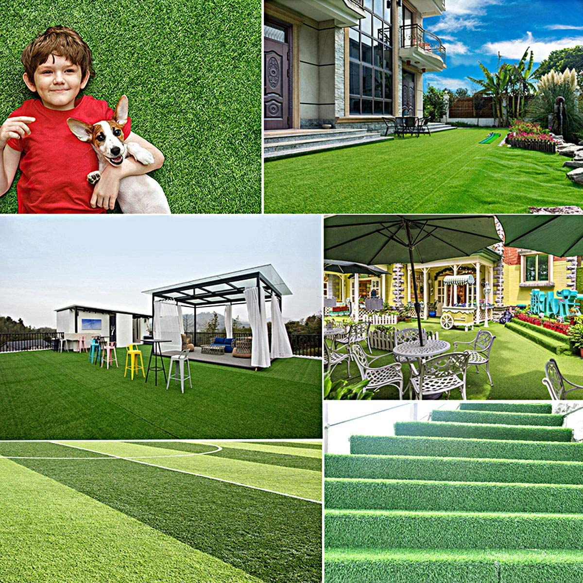 Somnr Thick Artificial Grass Pee Pad for Dogs, 3.94ft x 2.62ft, Indoor/Outdoor Potty Training Turf