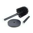 thumbnail image 2 of JS Jackson Sleek Toilet Brush and Holder with Metal Handle, Matte Black, 2 of 9