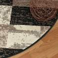 thumbnail image 2 of Superior Rockwood Geometric Indoor Area Rug, 8' Round, Chocolate, 2 of 8