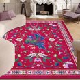 thumbnail image 2 of 6'x9' small carpet for bedroom persian carpet machine washable area rug oriental area rug thick area rug, 2 of 10