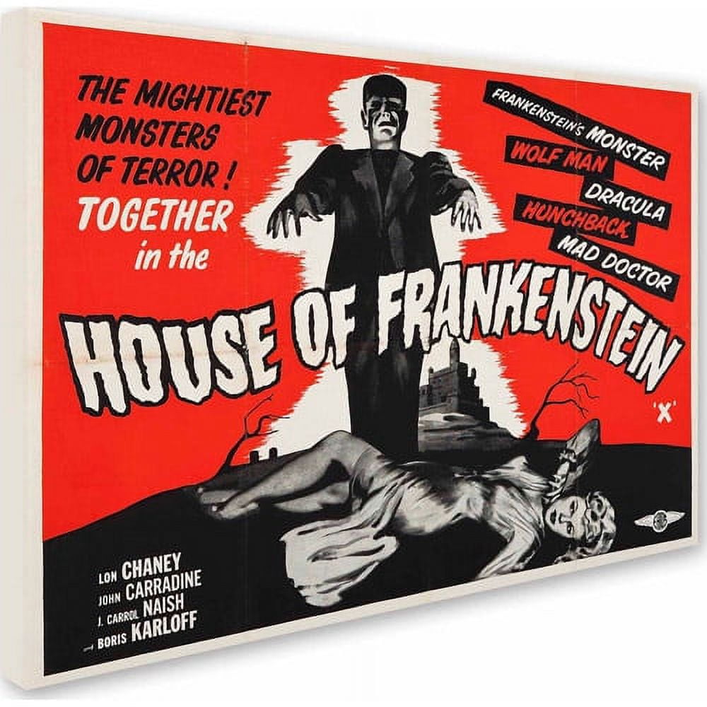 Trademark Fine Art "House of Frankenstein" Canvas Art by Vintage Apple Collection